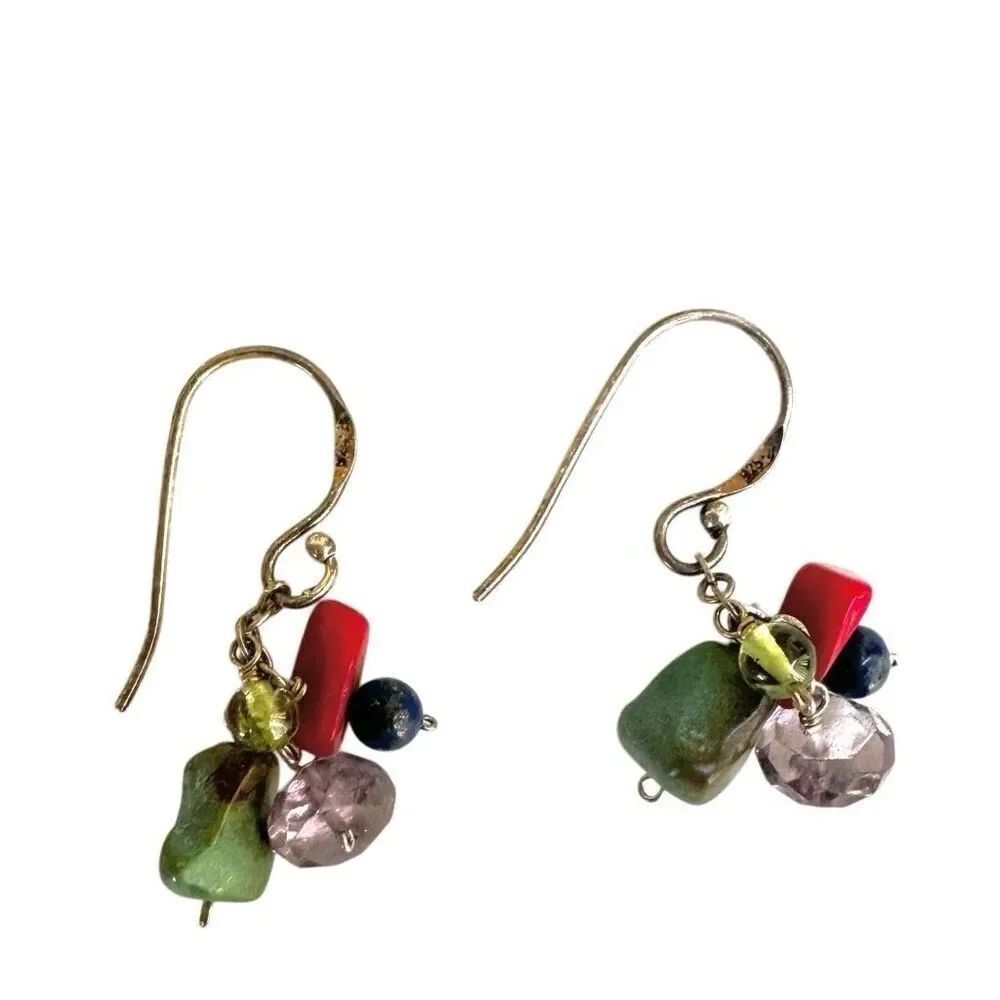 Silpada sterling silver multi stone earrings